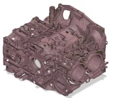 3D scanned ej20 engine block