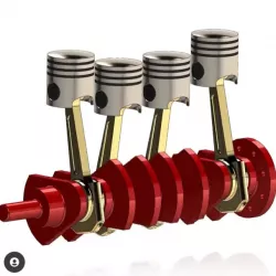 4 cylinder piston engine