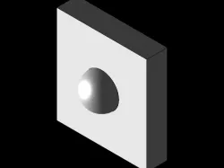 4. Roughing- non planar, simple shape, positive (PTC Creo 6.0, Manufacturing)
