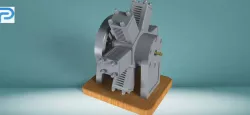 6-Cylinder Pneumatic Radial Engine