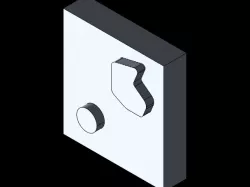 6. Roughing- complex shape, positive (PTC Creo 6.0, Manufacturing)