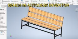 Bench in Autodesk Inventor | Autodesk Inventor Tutorial | Autodesk Inventor Frame Generator