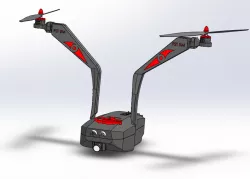 bicoptère ( bicopter :    drone with  two motors - drone à deux moteur)