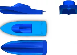 boat hull concept speed air ( .stl )