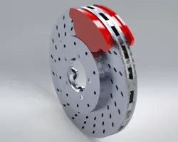 Brake disk and pad