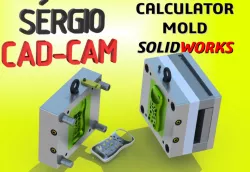 calculator injection mold - Sérgio CAD CAM