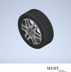 Car tire and rim design ınventor step