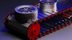 CONVEYOR BELT ROLLER CHAIN - ROLLER CHAIN WITH ATTACHMENTS