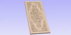 Door Design 002 - CNC Toolpath - Wood Carving