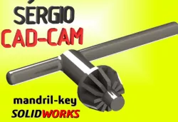 Drill Chuck Key - chave de mandril - Sérgio CAD CAM