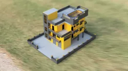 Duplex house with swimming pool