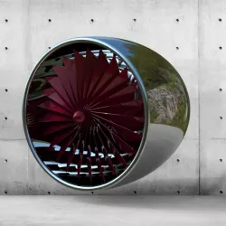 Engine turbine design.