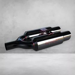 Exhaust pipe design.