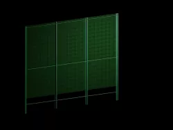 Fence with blackout