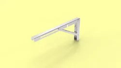 Folding Self L Bracket Stainless Steel - 16in Pair Heavy Duty