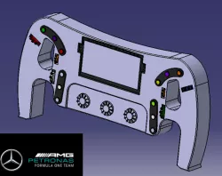 Formula 1 Mercedes Benz Steering Wheel