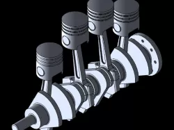 Four Stroke Engine Assembly in Solidworks
