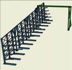 GARGAMEL RAF SİSTEMİ VE PORTAL VİNÇ GARGAMEL SHELF SYSTEM AND PORTAL CRANE