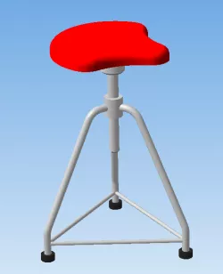 height-adjustable simple bar stool
