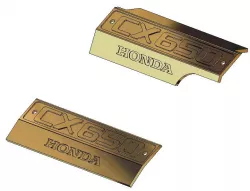 Honda CX650 - motor label plate