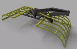 Hydraulic manure clamp