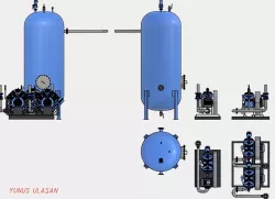 KOMPRESÖR VE HAVA TANKI  COMPRESSOR AND AIR TANK
