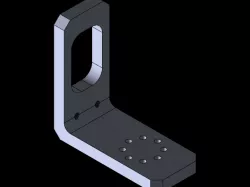L-shape motor bracket support