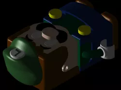 LUIGI LEGO CAD MODEL