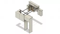 Pan Hanger Frame/ Kitchen Cabinets