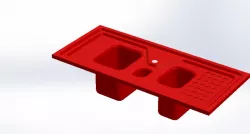 sheet metal Kitchen Sink form 1