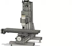 Simple-to-build column CNC milling machine