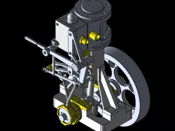 SINGLE CYLINDER VERTICAL STEAM ENGINE
