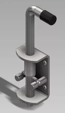 Spring Loaded Bolt Latch, 1/2in Diam