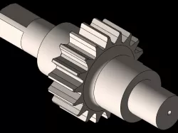 spur gear with shaft