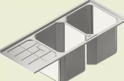 Stainless steel Kitchen Sink DBDD