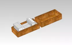 Storage box wood, vise