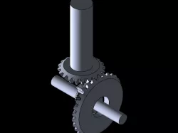 straight tooth differential shaft