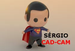 superman chibi sérgio cad cam