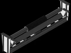 Support roller with bracket