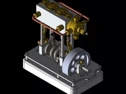 Vertical steam engine