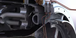viper 8 Jet engine centre casing and combuster