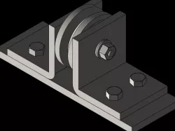 Wheel support wheel