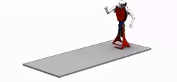 4 Bars Walking Mechanism