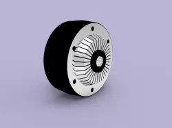 4 inch single shaft brushless gearless dc wheel hub motor