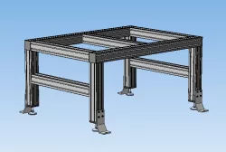 Aluminum profile table frame