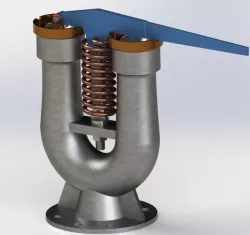 assembly boiler mounting and accessories safety valve (spring loaded)