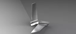 axial compressor blade. eksenel kompresör bıçağı.