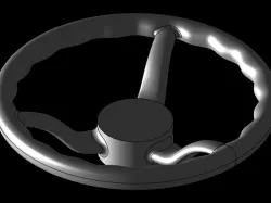 Basic ergonomic steering wheel