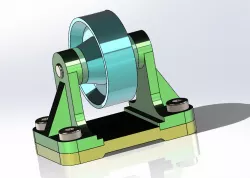 Belt roller support