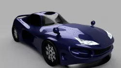 blue modern car-2